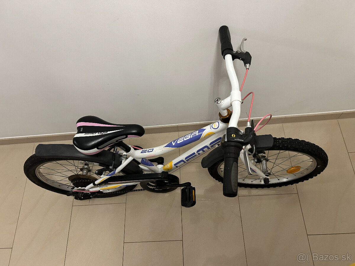 Predám detský bicykel Dema Vega 20 6sp white/pink - 3