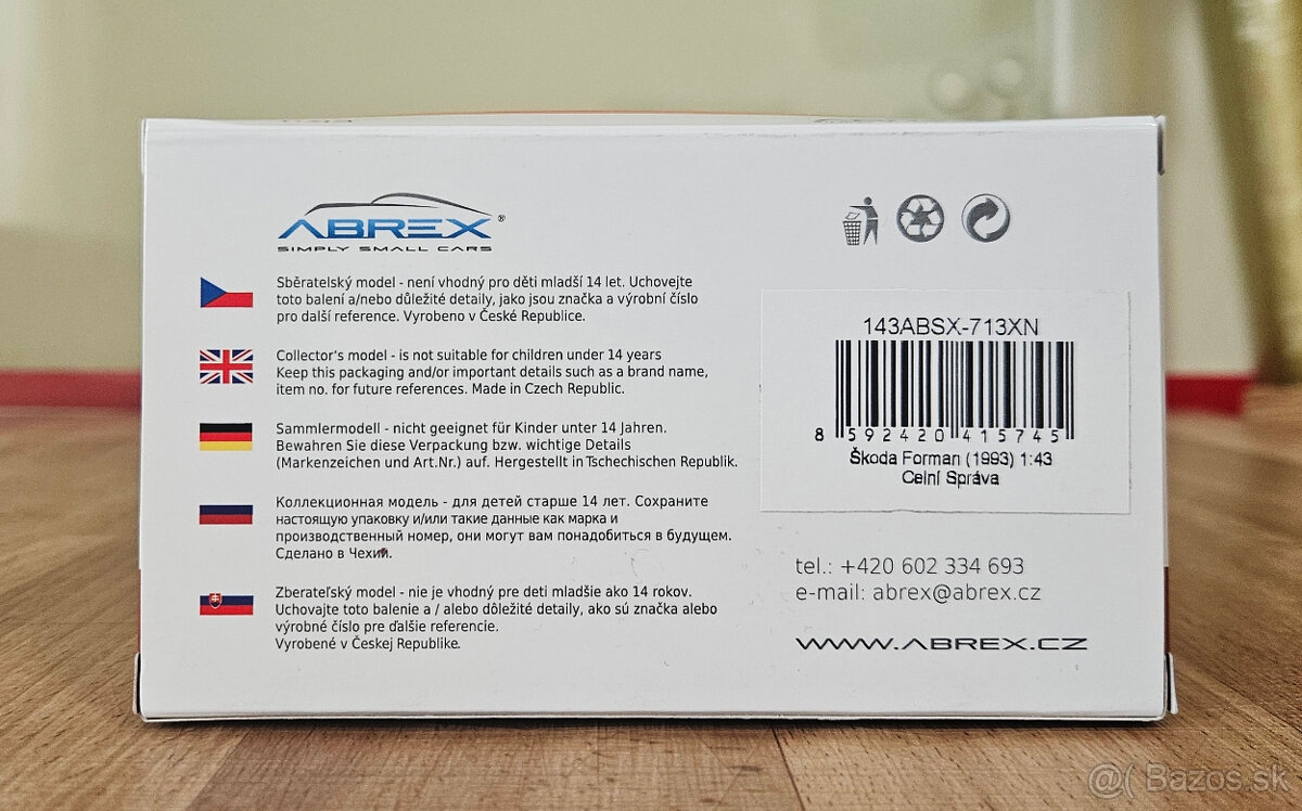 Abrex 1:43 Škoda Forman 1993 Celní Správa - 3