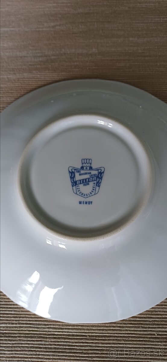 Podšálky retro porcelánové - 3