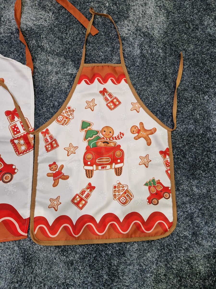 Vianocna kuchynska zastera set - 3