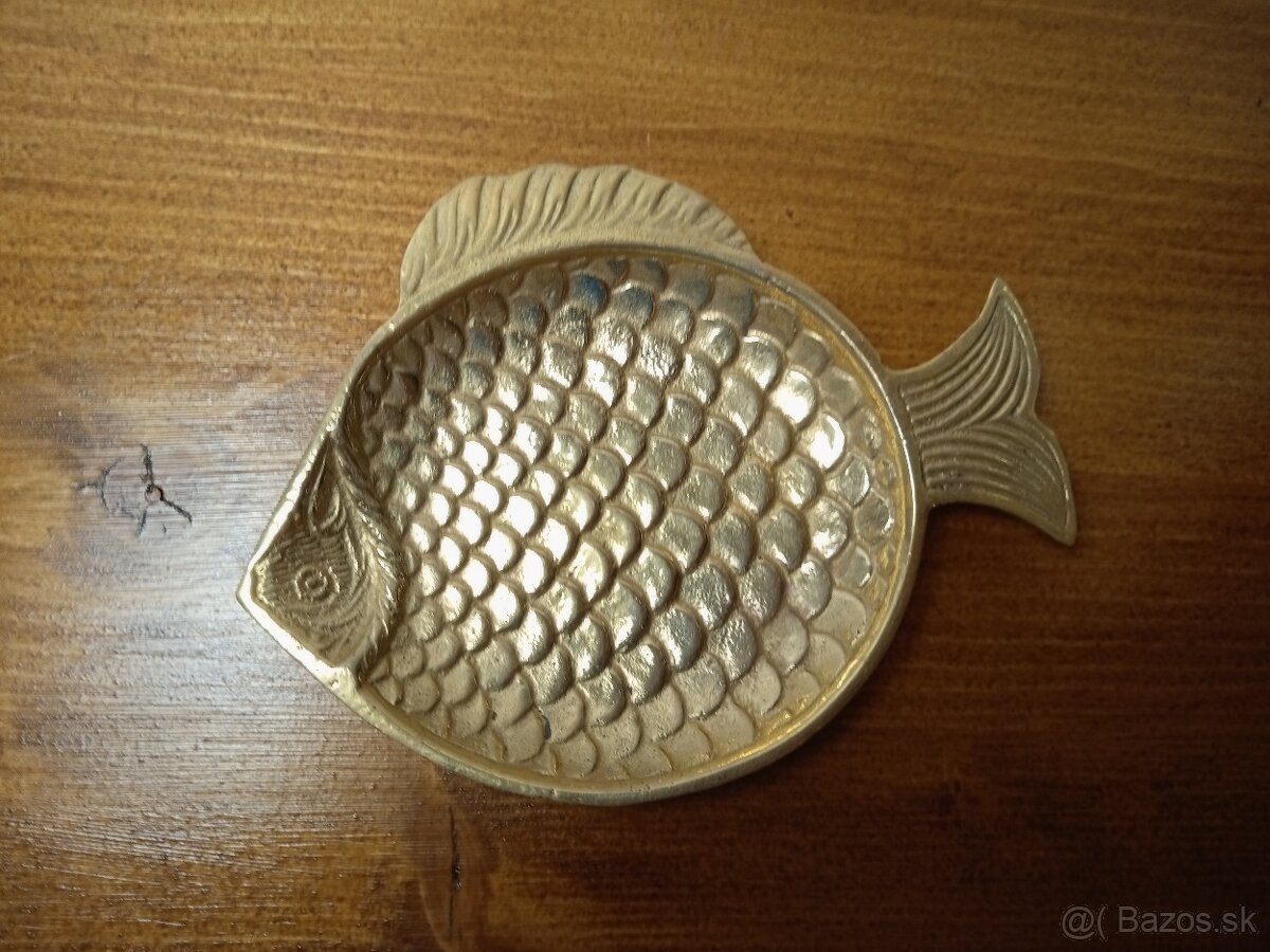 Mosadzná miska v tvare ryby - 3