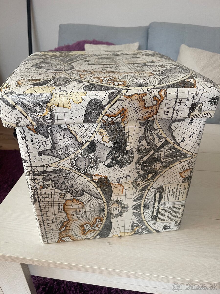 Taburetka s úložným priestorom - 3