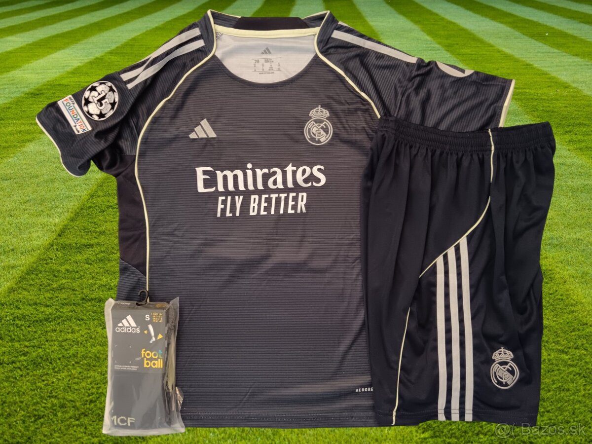 Kylian Mbappé Real Madrid 25/26 tmavomodrý dres - - 3