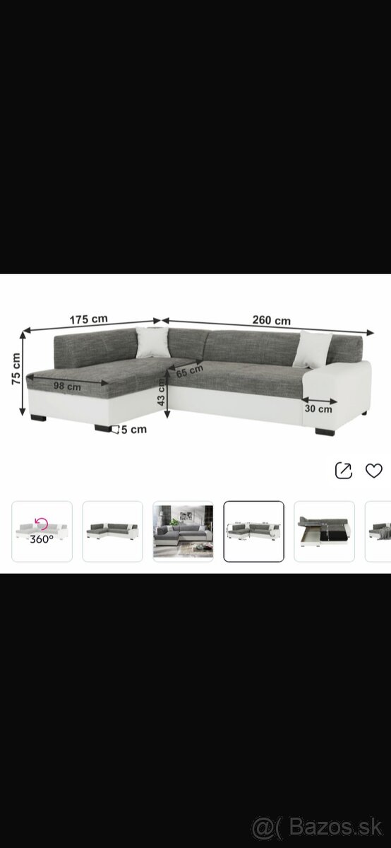 Sedacia súprava rohová - 3