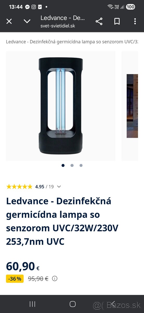 Ledvance dezinfenkčná lampa - 3