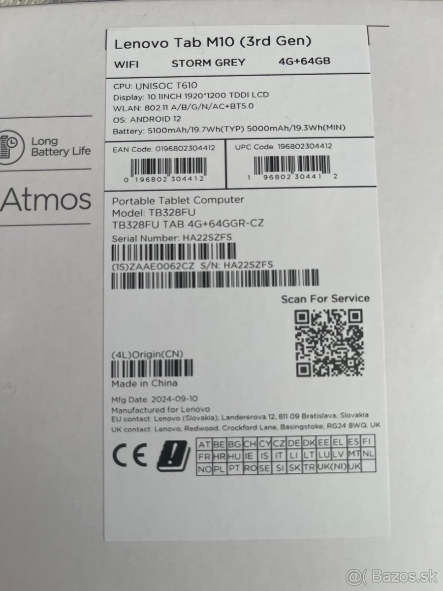 Tablet Lenovo Tab M10 - 3