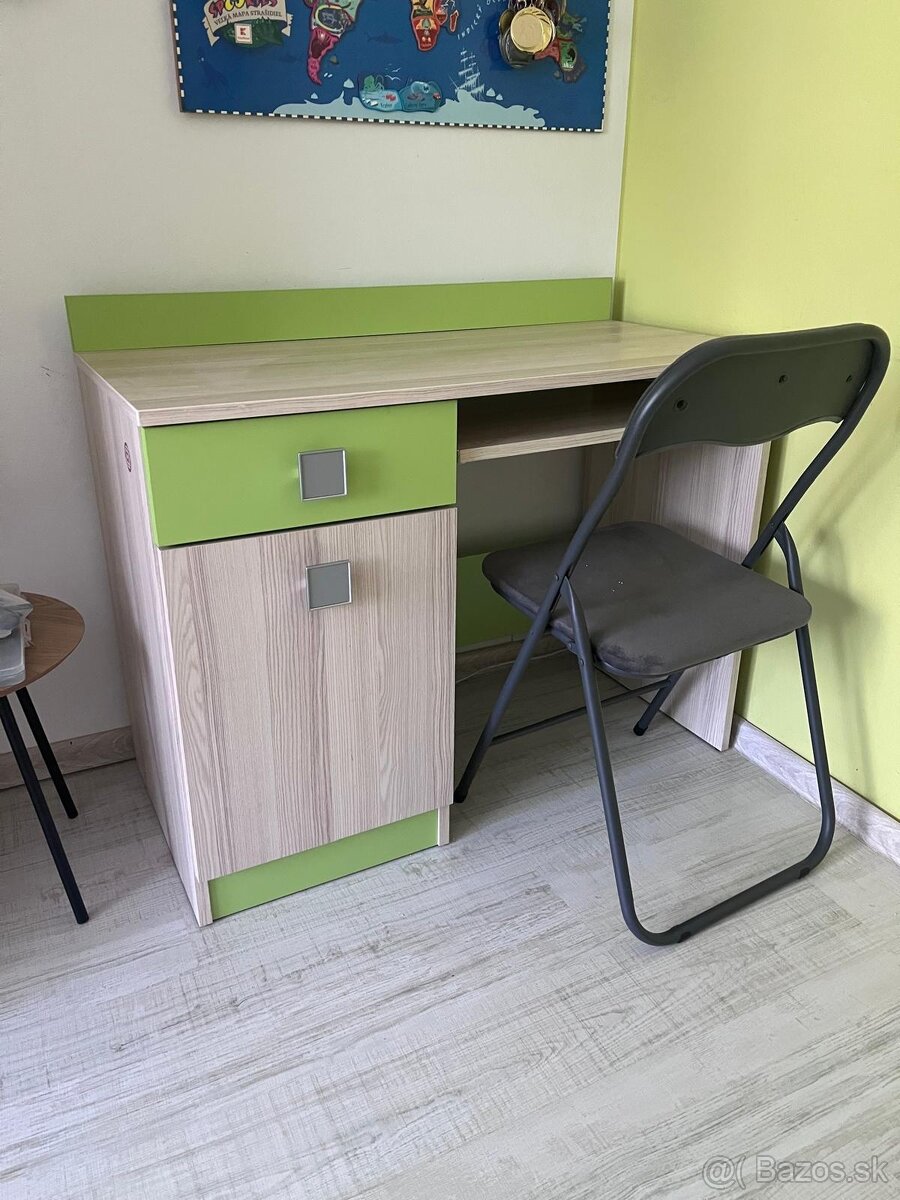 Detská, posteľ, písací stôl, nočný stolík - 3