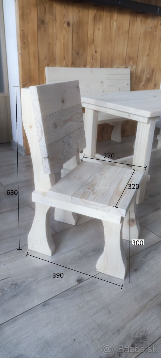 Drevené detské sedenie - 3