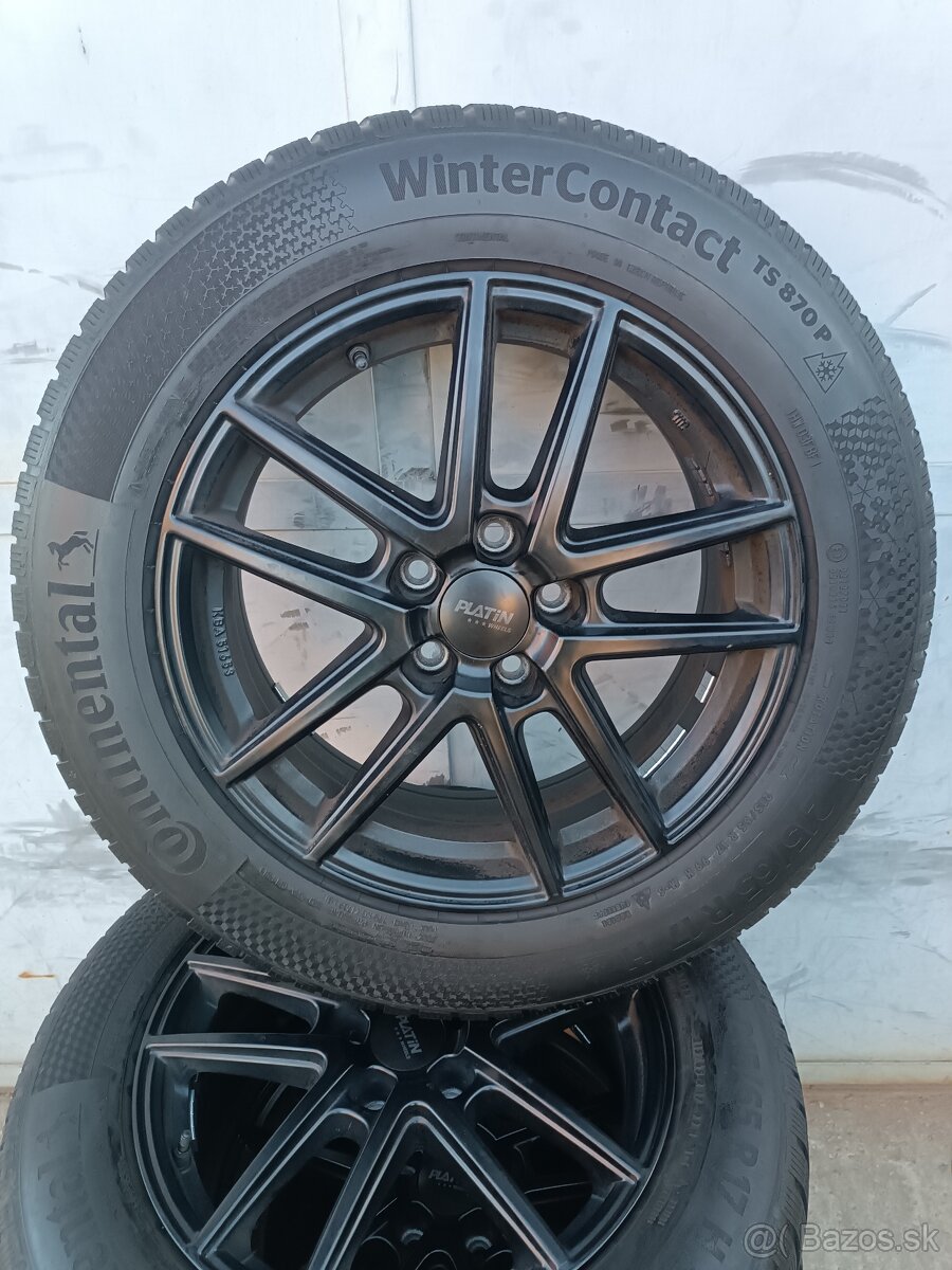 Predám Alu kola 5x112 r17 Platín na škoda,w,seat,Audi - 3