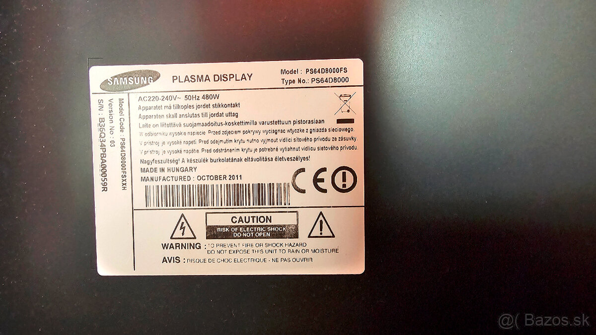 Predávam 64″plazmový televízor Samsung + AppleTV - 3