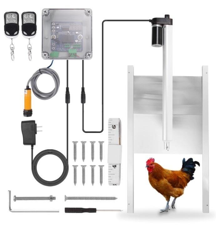 Automatické kovové dvierka pre kurníky - 3