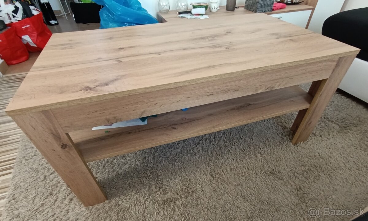 Konferencny stolík 110, dub wotan, - 3