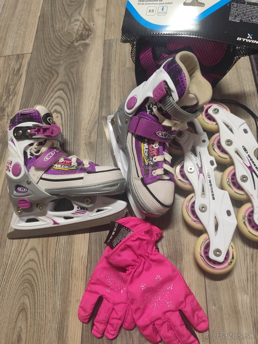 Dievčenské korčule 2v1 Worker 29-32 - 3