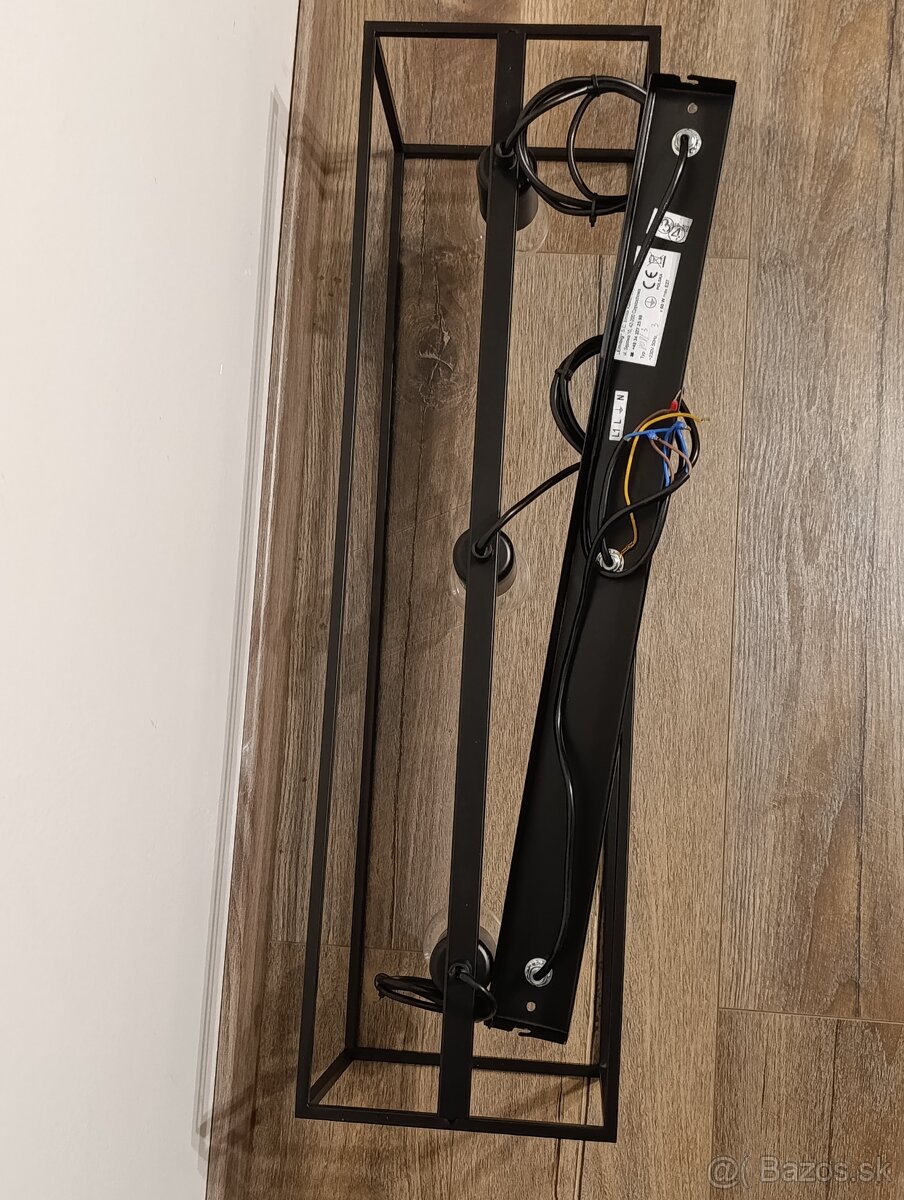 Luster kovovy cierny - 3