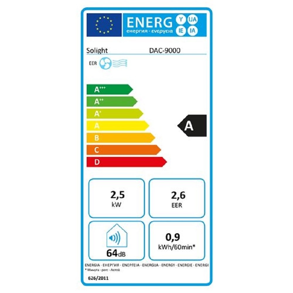 Mobilná klimatizácia SOLIGHT DAC-9000 - 3