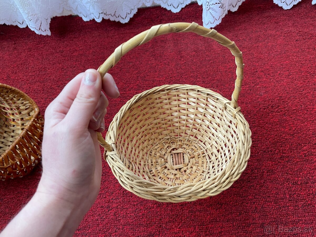 Veľkonočné prútené košíky - detské - 3