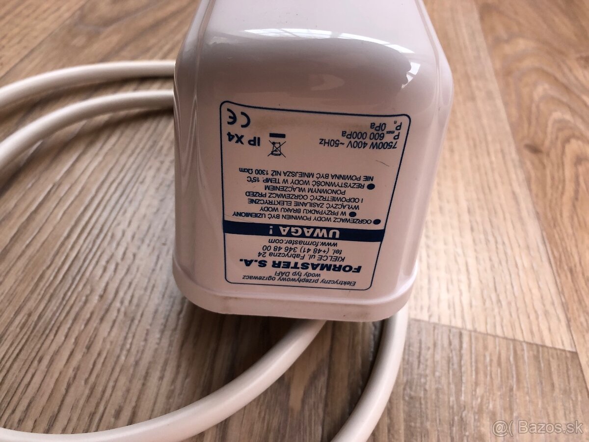 Prietokový ohrievač vody Dafi 7,5kW 400V - 3