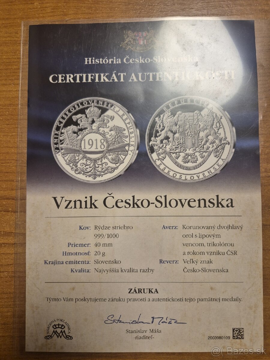 Investicne striebro Ag - 3