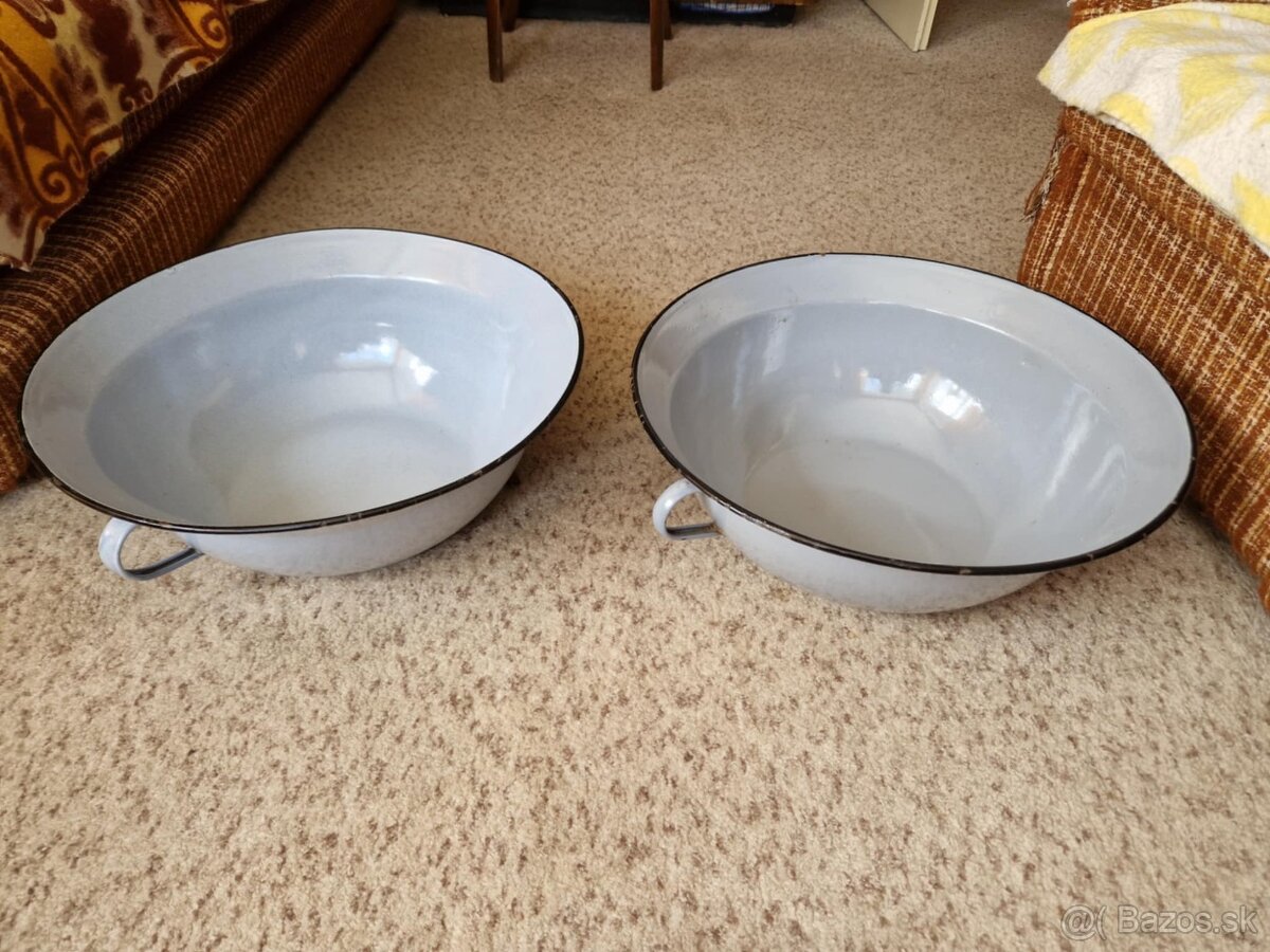 2x Velky smaltovany vandlik,vandel - 3