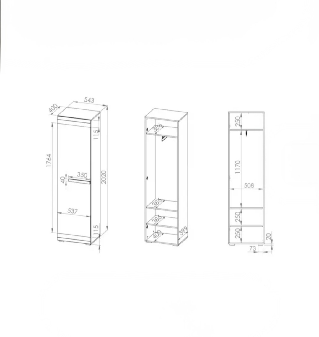 VITRÍNA A SKRINKA 55x202x42cm - 3