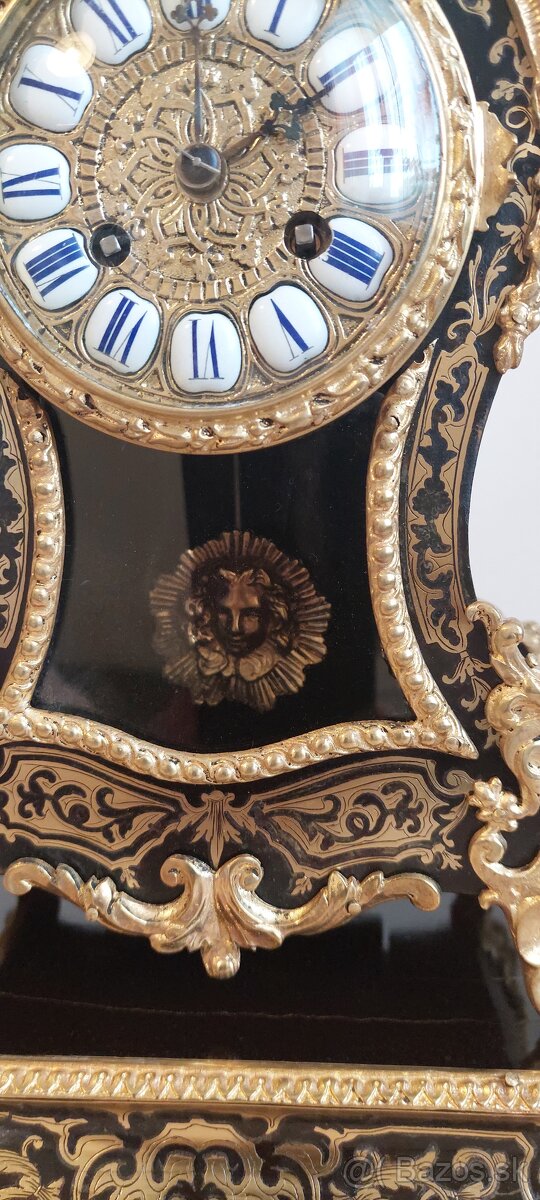 Francúzske stolové hodiny Boulle, Vincenti & Cie - 3
