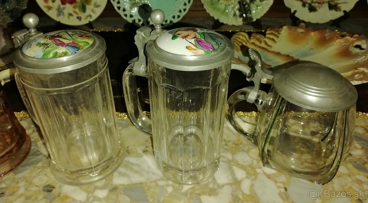 Staré pivné krígle. - 3