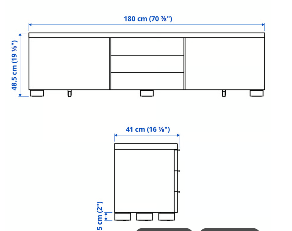 BESTÅ BURS TV komoda - 3