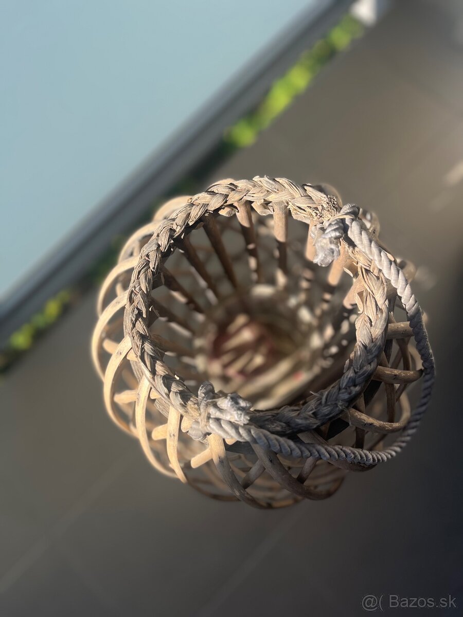 Svietnik, pruteny lampas na terasu/balkon ca 70cm vyska- vra - 3