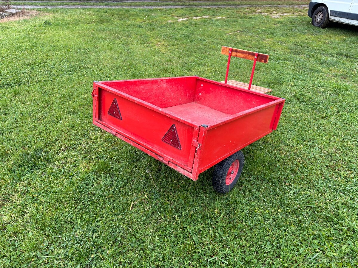 Vozík, vlečka za malotraktor, kosačku - 3