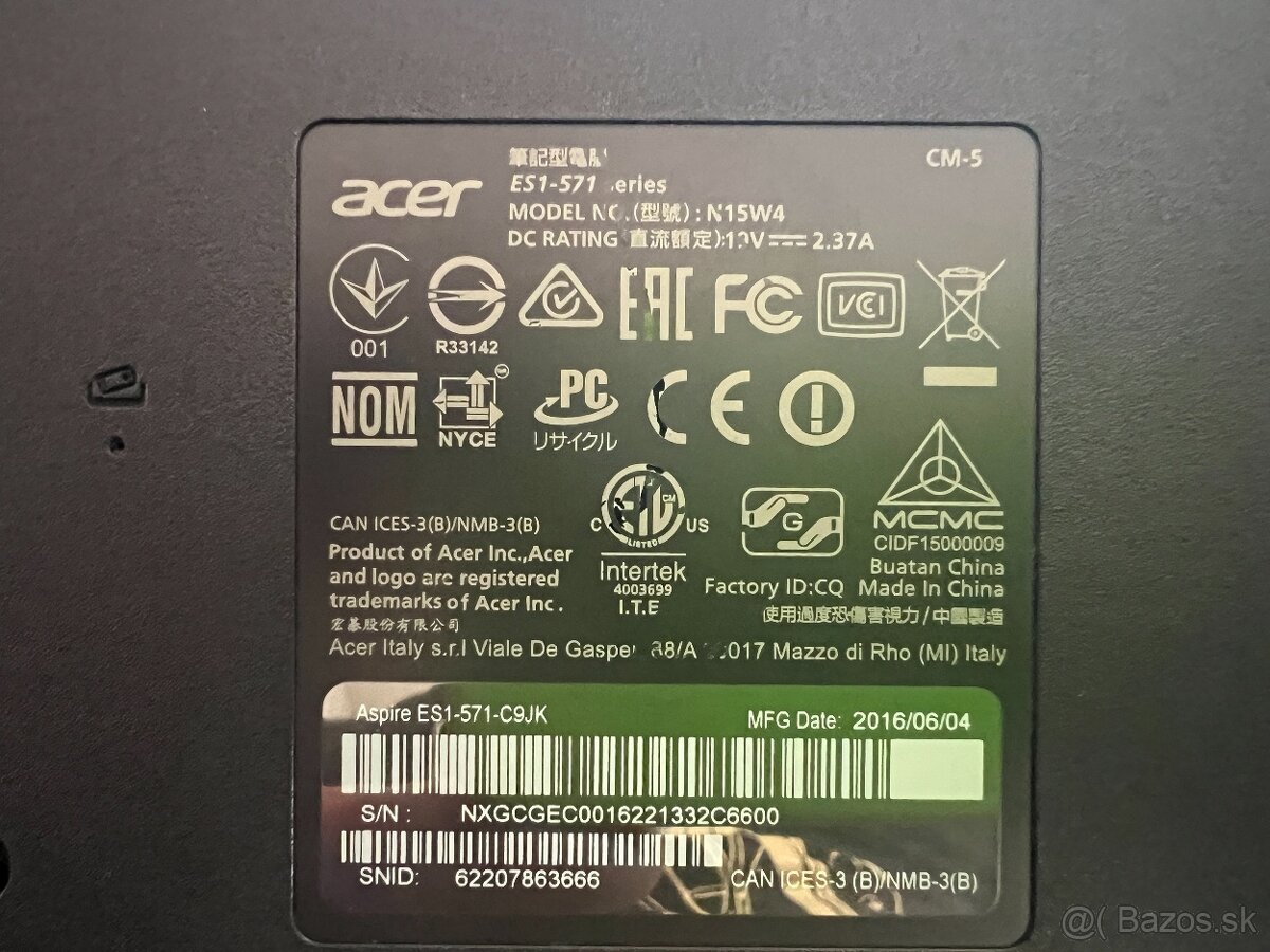 acer -Aspire ES15 - 3