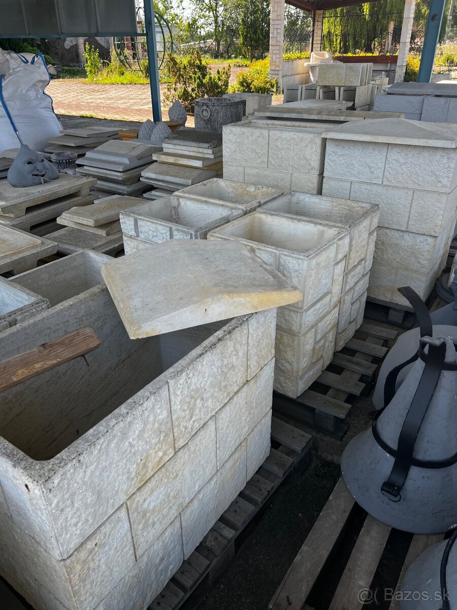 Betónové kvetináče - 3