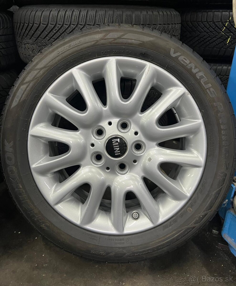 Elektróny mini Cooper 5x112 , r16 letné pneu - 3