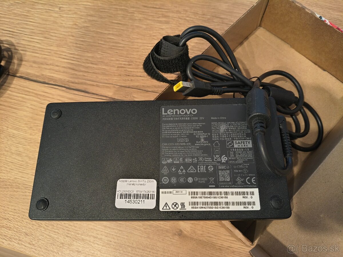 AC adapter Lenovo SlimTip 230W / 20V 11A, hranaty konektor - 3