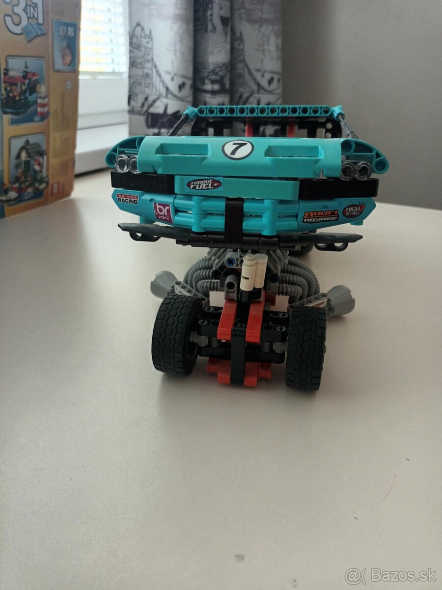 LEGO Technic 42050-Dragster Drag Racer 2 v 1-Použité - 3