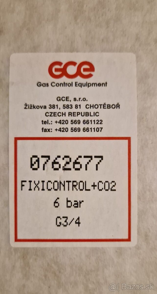 Predam nepouzity redukcny ventil GCE - 3