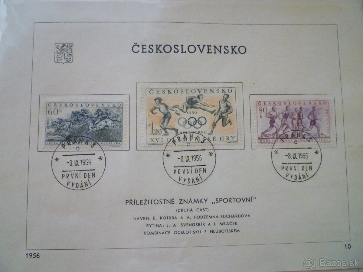 známky čsl.aršíky - 3