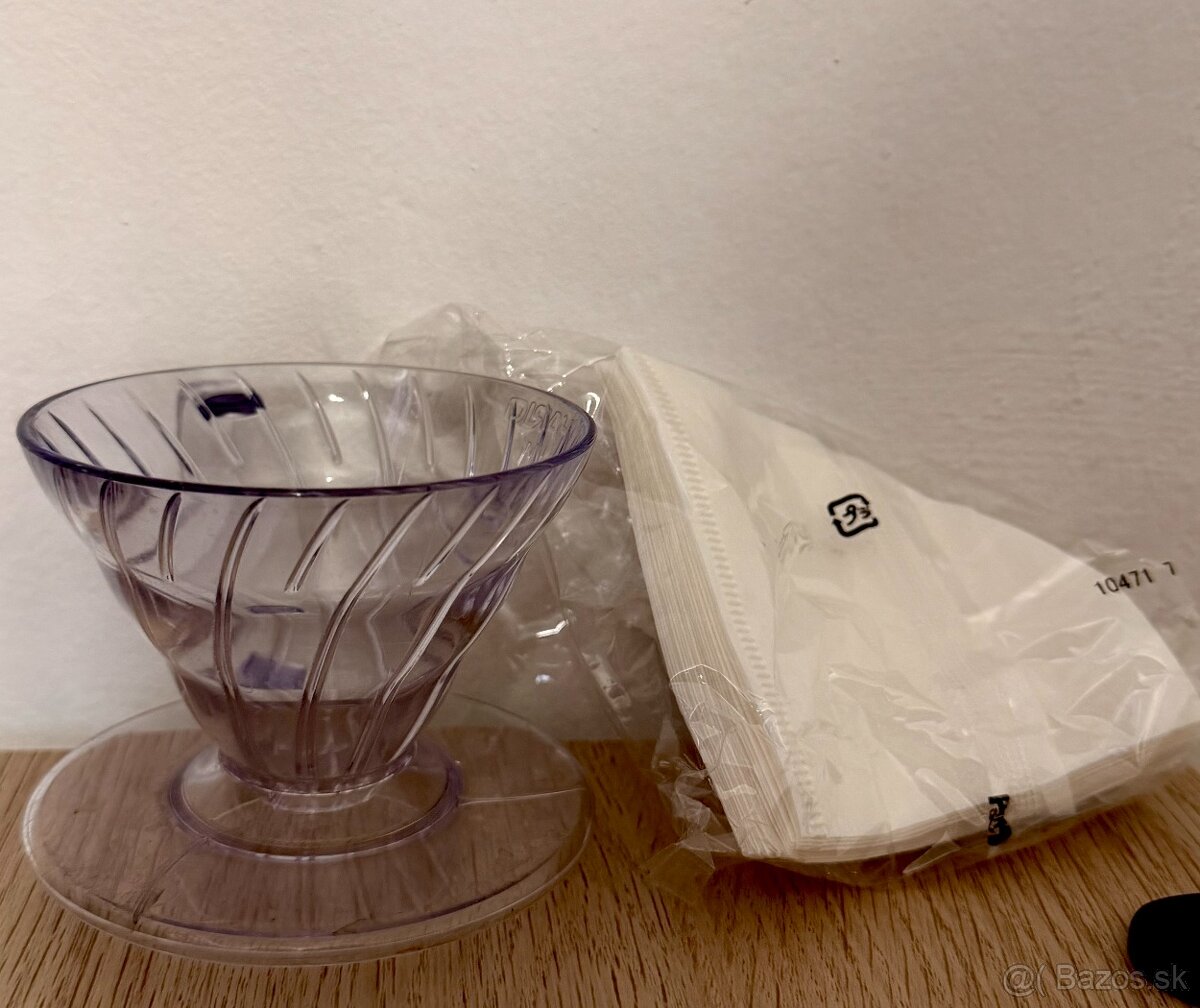 Hario Dripper V60-01, plastový, číry - 3