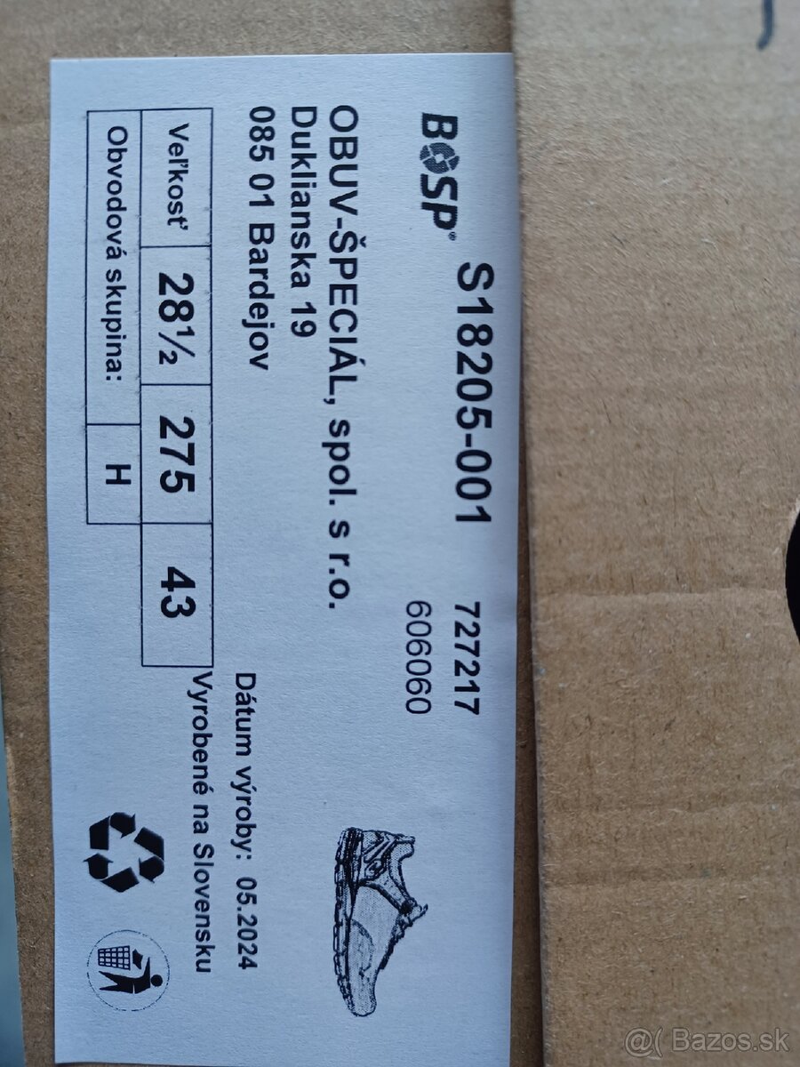 Predám obuv špeciál BOSP - 3