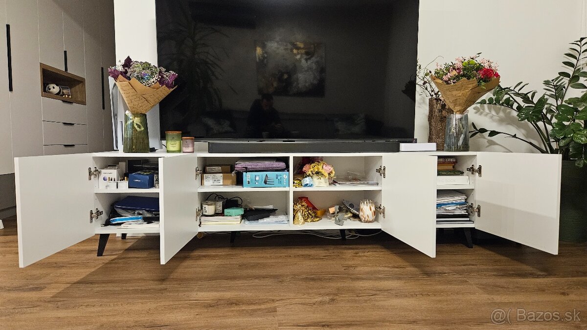 Skrinka pod TV biela - 3