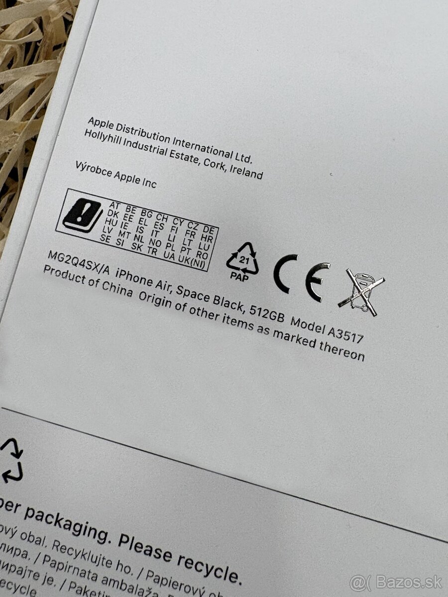 Apple iPhone Air Čierny - 512GB - 3