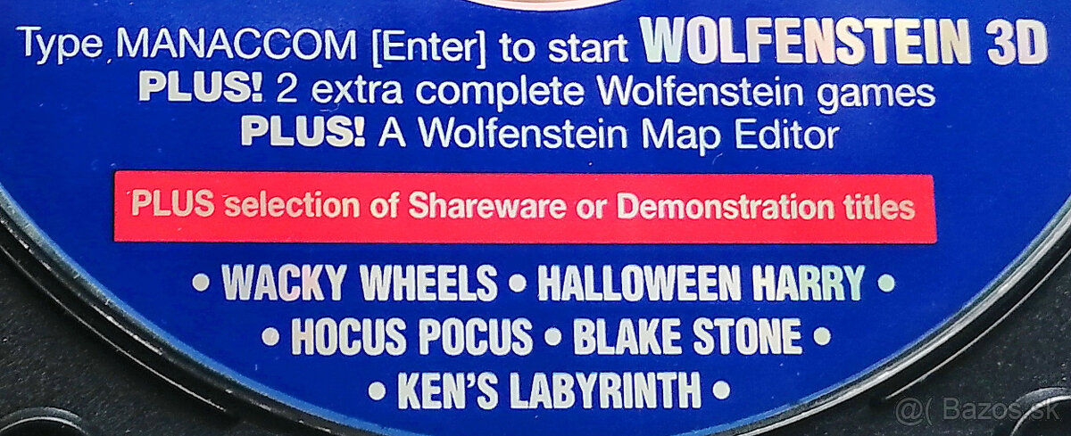 PREDÁM CD WOLFENSTEIN 3D MEGA RARE MANACCOM AUSTRÁLIA 1996 - 3