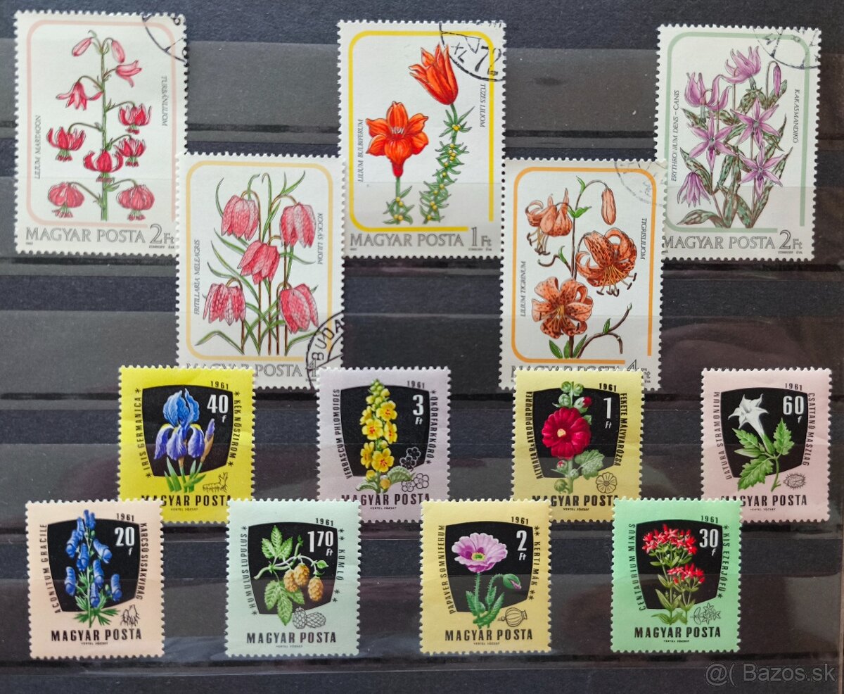 Známky kvety Maďarsko - 3