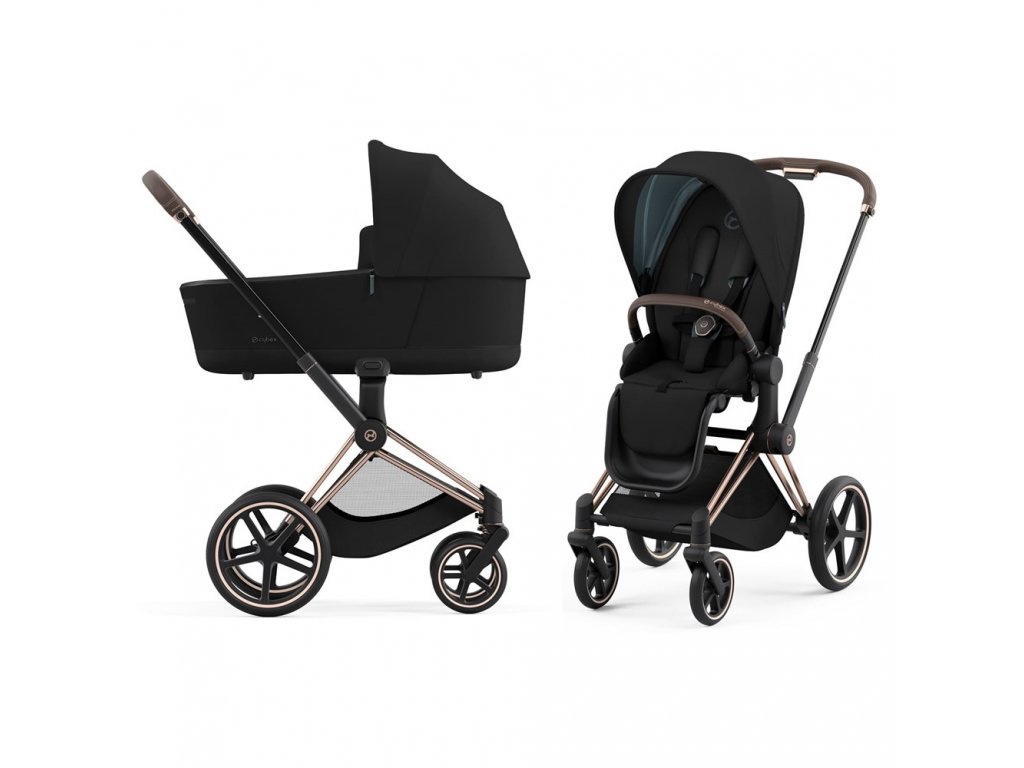 CYBEX PLATINUM PRIAM LUX CARRY COT Deep Black - 3