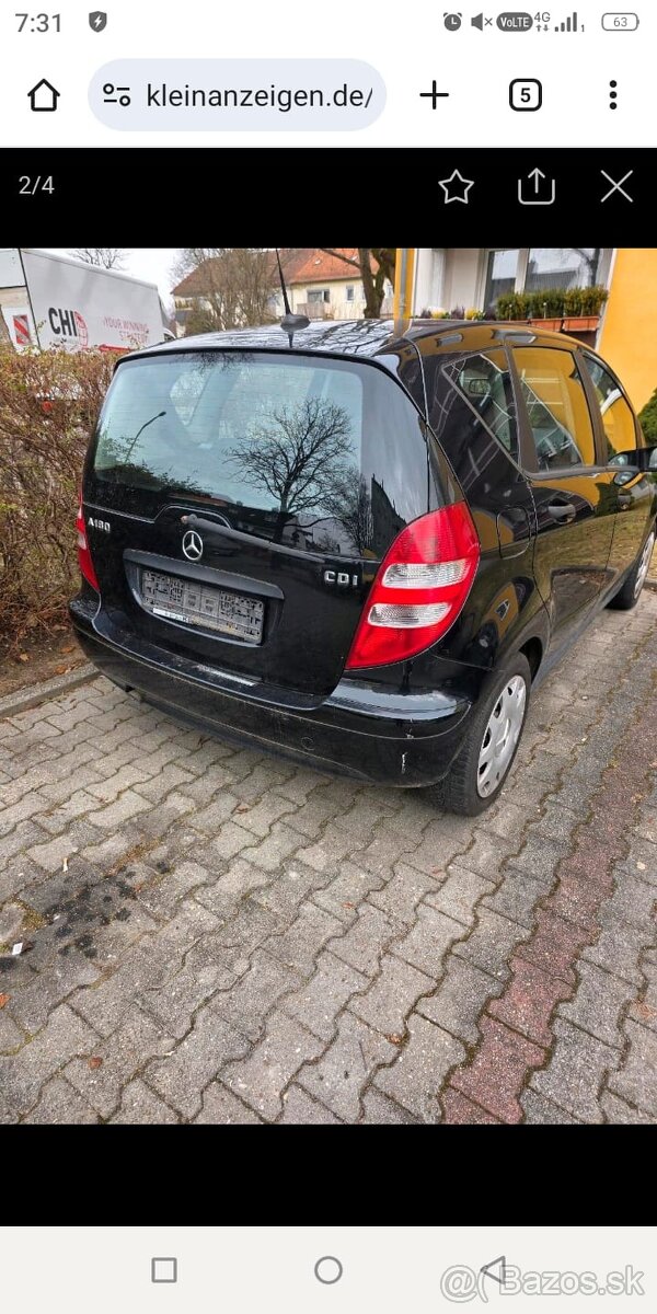 Mercedes Benz A B rozpredám na diely - 3
