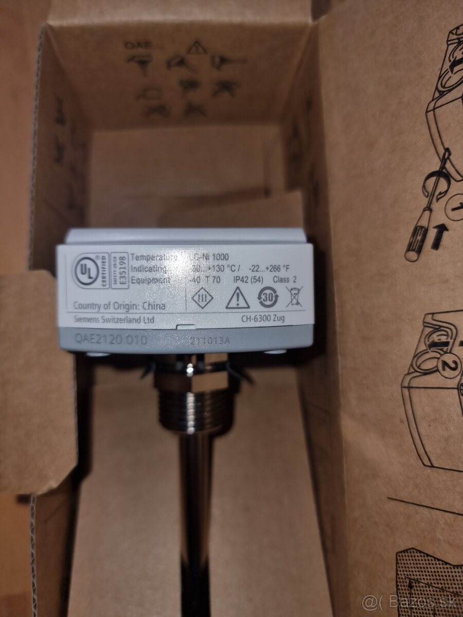Ponorný teplotný snímač Siemens QAE 2120.010 - 3