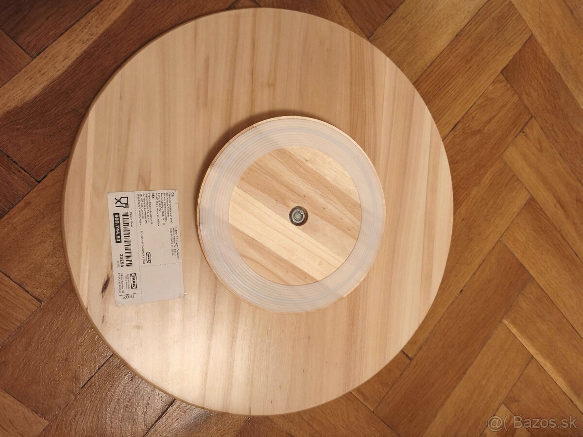 Podnos otočný drevený Ikea - 3