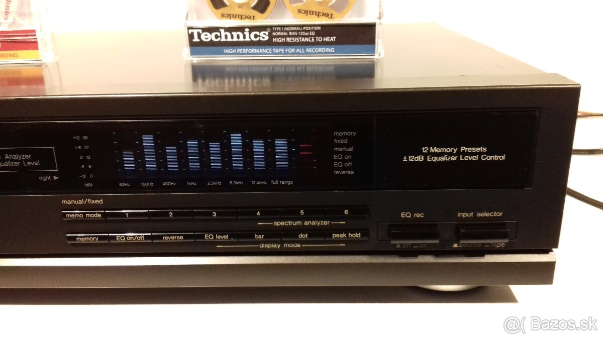 2x7 pasmovy equalizer TECHNICS SH-GE70, JAPAN, AE80, AE86 - 3