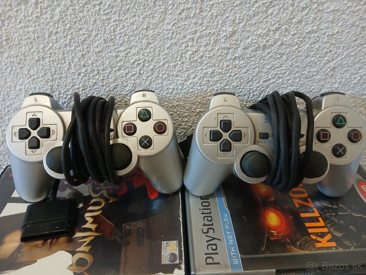 Ps2 Slim Sivá + Hry - 3