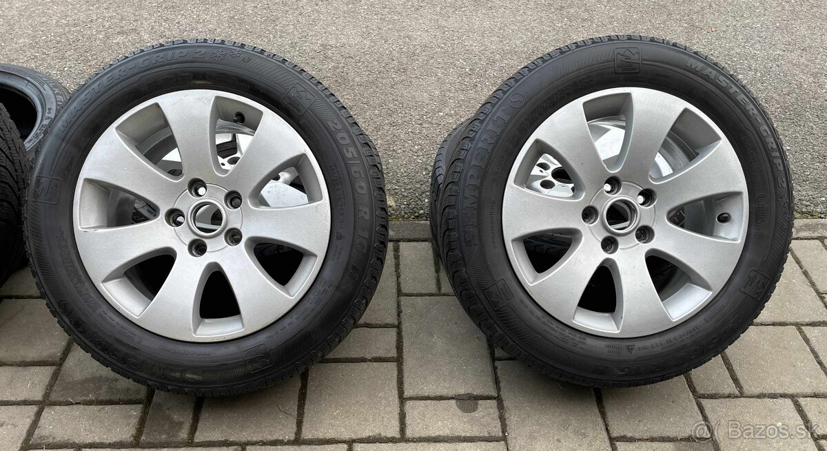 SPECTRUM Orig.skoda Alu Disky 5x112 ET45 215 60 R16 Zimné - 3