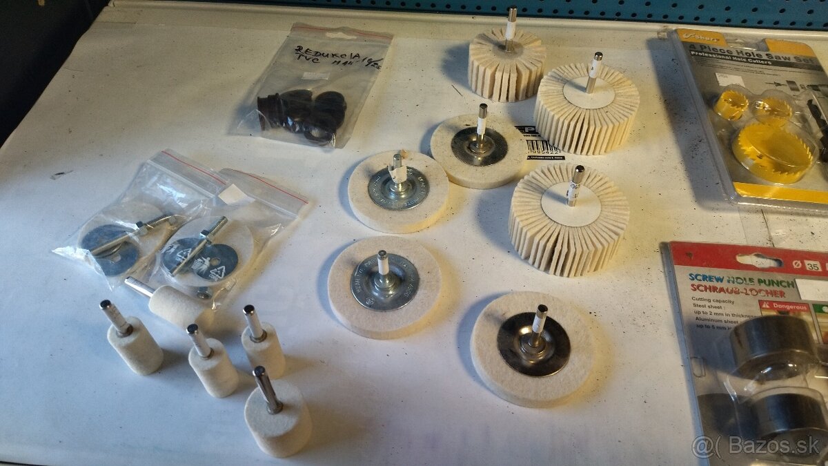 Brúsne kotúče, telieska do vŕtačky - 3